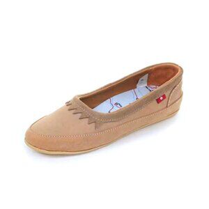 NWOB Oliberte tanzini flats slip on camel womens shoes sz eur 37 us 6.5-7